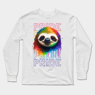 Sloth Pride Colorful Long Sleeve T-Shirt